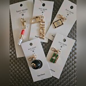 💜 Kate spade♠️ Keychain Set Bundle Gold Tone